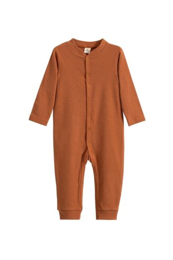 Molica Baby Unisex Snap-Button Organic Cotton Ribbed Baby Onesie