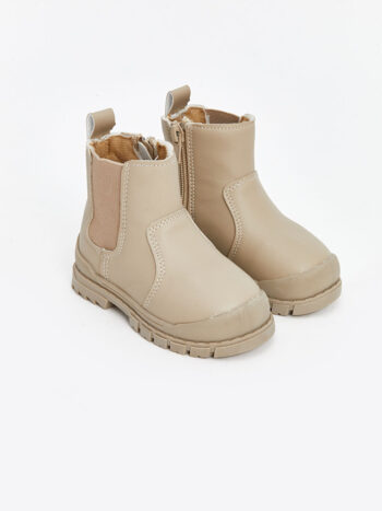 LCW STEPS Bej Zippered Baby Boy Boots