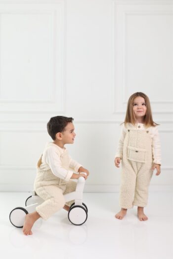 Cuckoo Cotton Baby Overalls - Adjustable Straps and Button Details