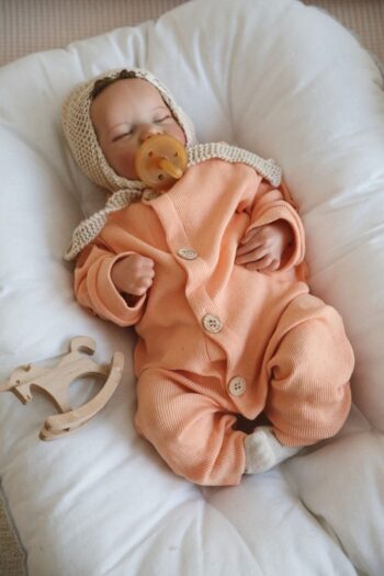 Thebellobambinoo Baby Jumpsuit Salmon Unisex for Girls and Boys