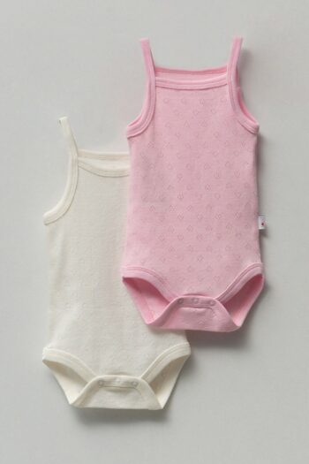 Mother Love Jacquard Organic 2-Piece String Strap Bodysuit
