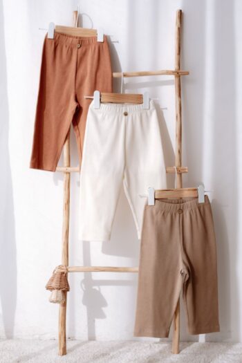 Lilabio 3-Piece Fitted Pants for Ages 0-3
