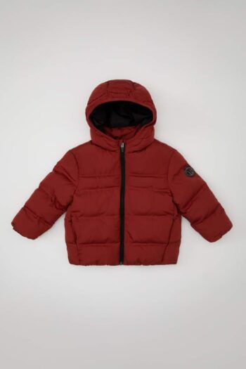 Boys' Baby Water-Resistant Fabric Hooded Puffer Jacket