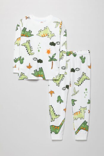 Krazber Boys Printed Long Sleeve Pajama Set