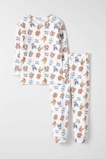 Krazber Boys & Girls Printed Long Sleeve Pajama Set