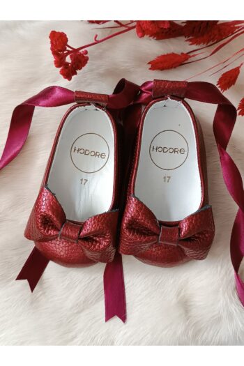 Hodore Pearl Burgundy Genuine Leather Baby Moccasin Flat Shoes
