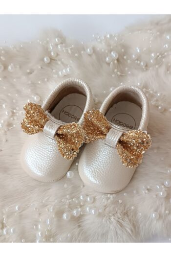 Hodore Sofia Stone Cream Genuine Leather Baby Mokasin