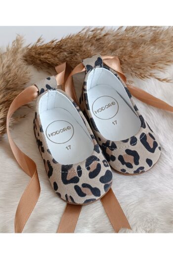 Hodore Flower Leopard Leather Baby Moccasins