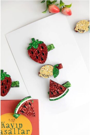 Chipiques 3-Piece Glitter Hair Clip Set