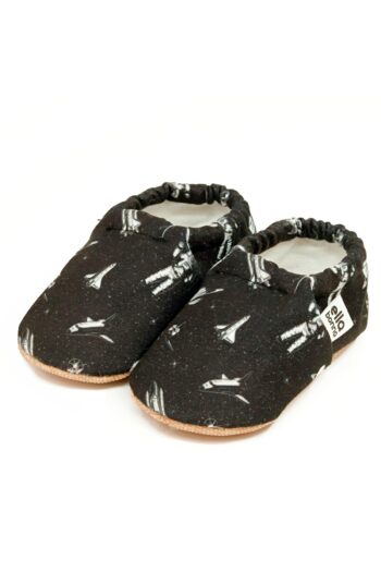 Ella Bonna Non-Slip Sole Astronaut and Space Baby Booties, Home Slippers, Nursery Shoes, Slippers