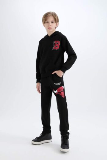 Boys' NBA Chicago Bulls Elastic Waist and Cuffs Jogger Pants