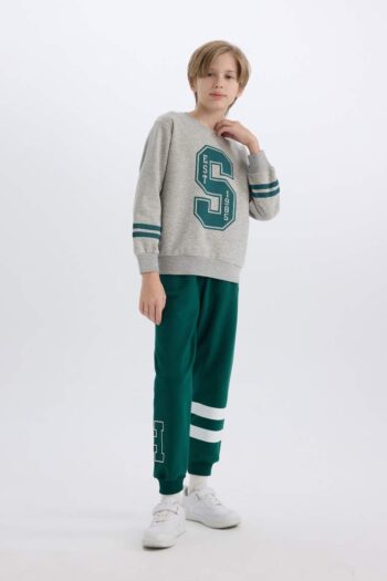 Boys' Printed Elastic Waist Thick Jogger Pants