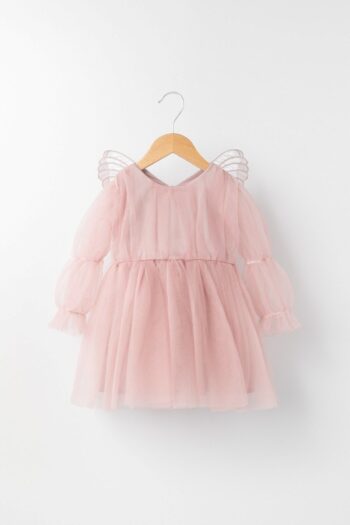 Banamio Freya Butterfly Wing Balloon Sleeve Tulle Dress