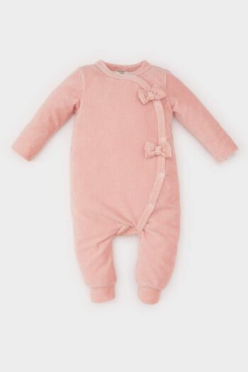Newborn Girls' Velvet Romper