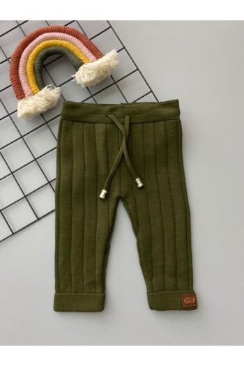 Sparrow Laurel Haki Color Laced Unisex Baby Knit Leggings Pants