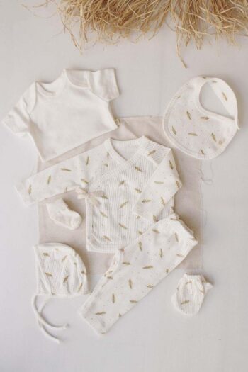 Floral Printed 7-Piece Newborn Set