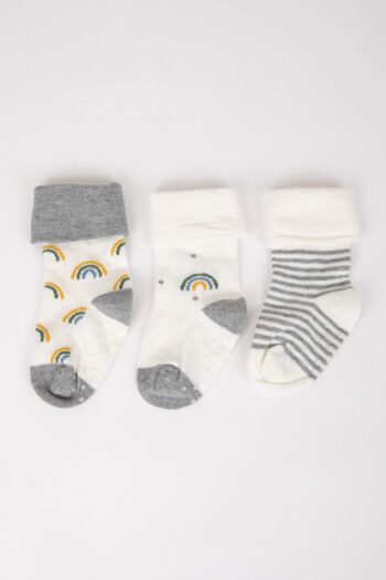 Men's Baby Seamless 3-Pack Cotton Long Socks