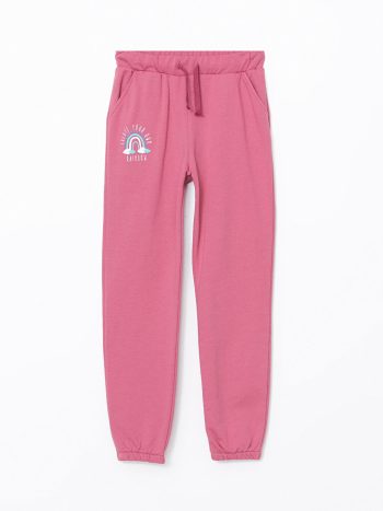 LCW Kids Pink Elastic Waist Girls Jogger Pants