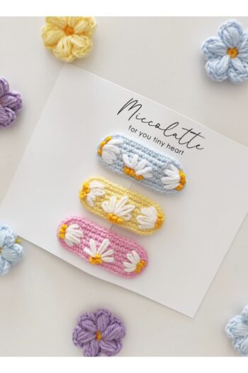 Miccolatte 3-Piece Embroidered Hair Clip Set