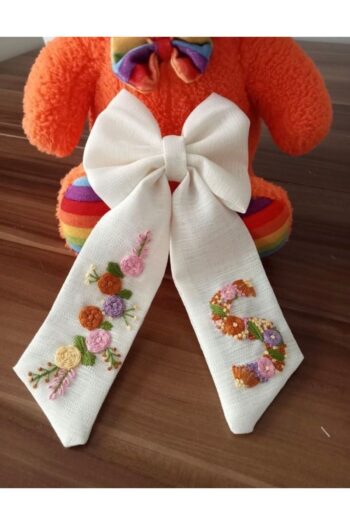 AFRALYAHOME Embroidered Bow Hairpin/Letter Hairpin/Children's Hairpin