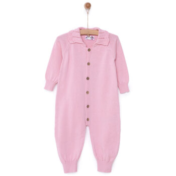 Newborn Girl Knit Footless Romper for Baby Girls