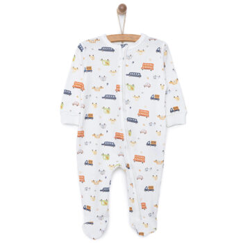 Newborn Boy's Footed Romper for Baby Boy