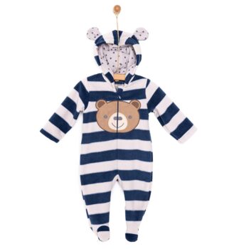 Newborn Animal Figurine Fleece Hoodie Jumpsuit for Baby Boys