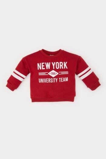 Girl's Bicycle Neck Printed Soft Fleece Lined Sweatshirt