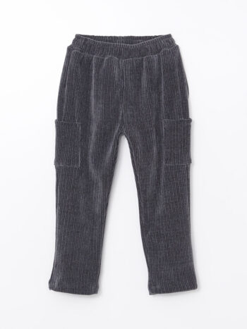 LCW Kids Antrasite Waist Elastic Velvet Boys' Sweatpants