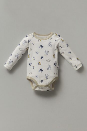Mother Love Long Sleeve Baby Bodysuit %100 Cotton