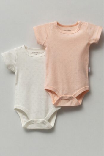 Mother Love Jacquard Organic 2-Pack Short Sleeve Bodysuit