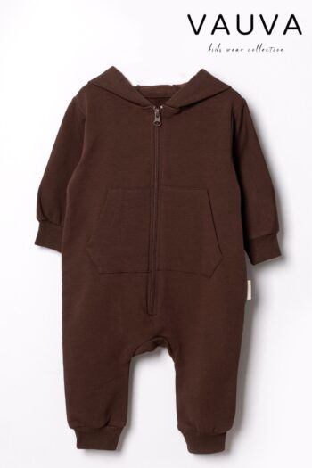 Baby Girl Boy Infant Children Long Sleeve Seasonal Hooded Thin Fleece Lined Jumpsuit