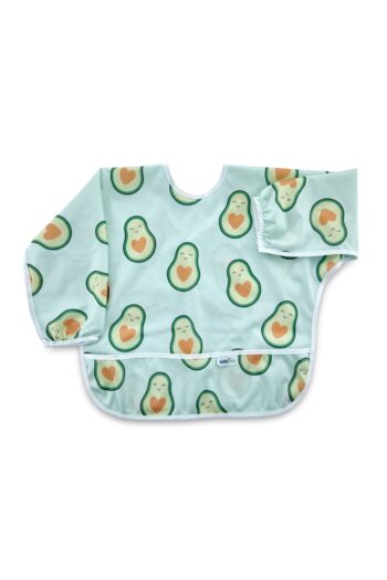 Babyjem Printed BLW Sleeved Bib with Avocado Pattern