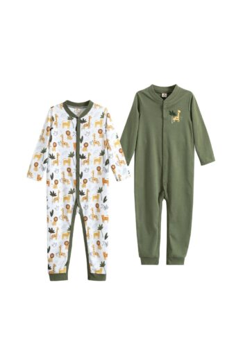 Molica Baby Unisex Printed Crew Neck Organic Cotton 2-Piece Baby Onesie