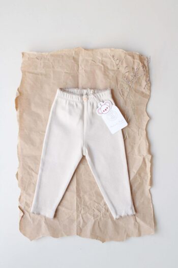 Lace Hem Leggings with a Wide Waistband