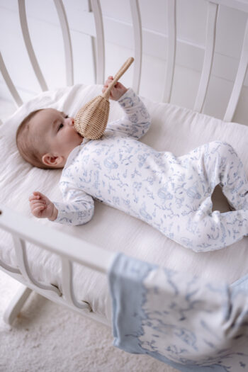 BABY ROMPER - TOILE DE JOUY / BLUE