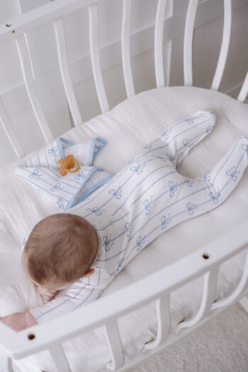 BABY BODYSUIT - RIBBON / BLUE