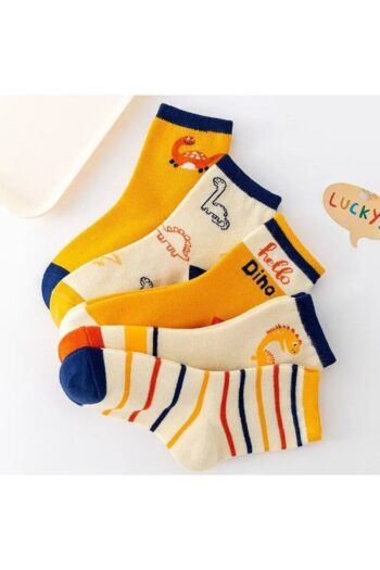 Hobins Sportswear Company 5 Pairs of Dinosaur Pattern Baby and Kids Socks Special Dinosaur Series