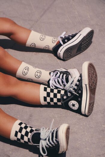 BABYBEK Smiley Chess Premium 4-Piece Sock Set