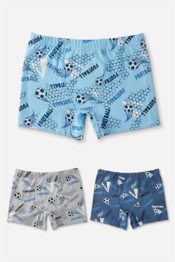 BAYKAR Boy's Cotton Printed Comfortable Fit Stretch Boxer 3-Pack 3364 Colorful