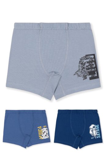 BAYKAR Boys' Cotton Printed Comfortable Fit Stretch Boxer 3-Pack 3446 Colorful