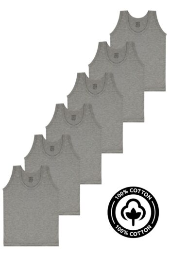 Arm Star Gray Boys' Tank Top 6-Pack %100 Cotton Jersey