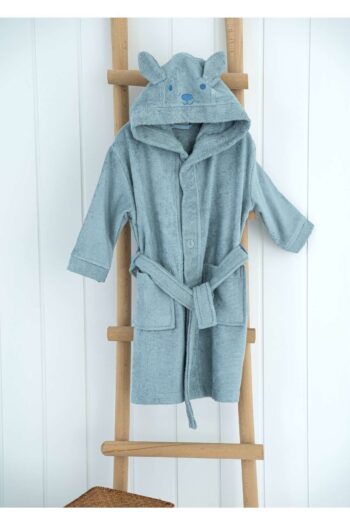 Cherry Kids Bamboo Light Blue Hooded Children's Bathrobe