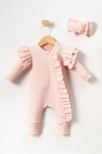 My Baby's Cuties (0-6 Months) Romper with Headband - Pink