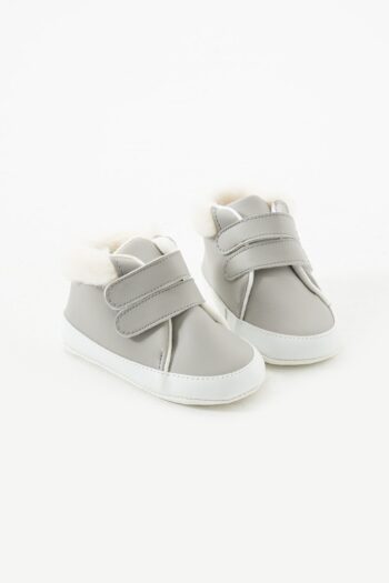 Yummy Kids Unisex Non-Slip Sole Plush Cuff Velcro Comfortable Baby First Step Booties