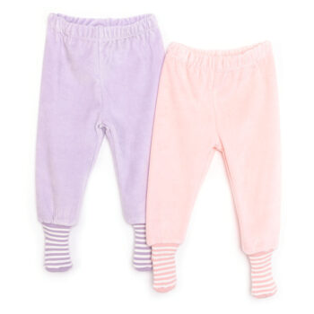 Pants with Velvet Socks for Baby Girl