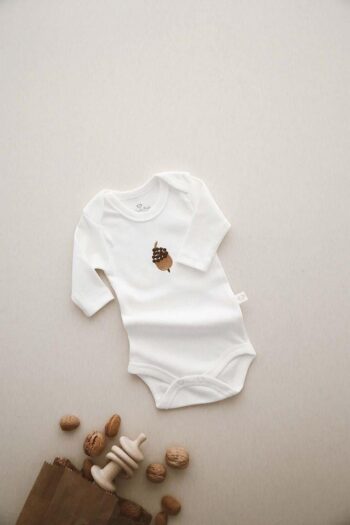 Embroided Long Sleeve Bodysuit