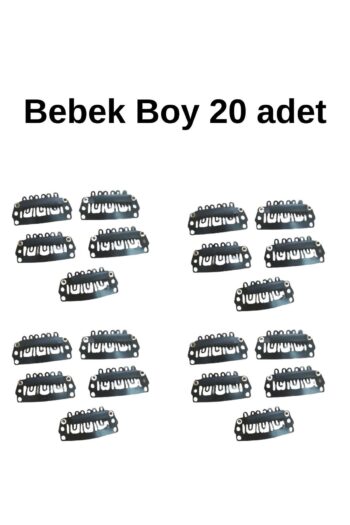 SeherBebeButik Baby Boy Snap Clip Hairpiece Clip Hairpin for Hairless Babies (2.8 MM)