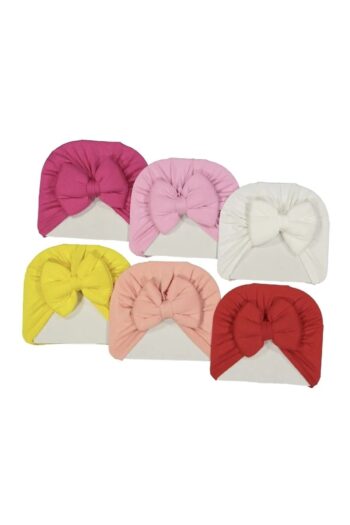 ENIA BABY Solid Color Bow Baby Bonnets - Set of 6