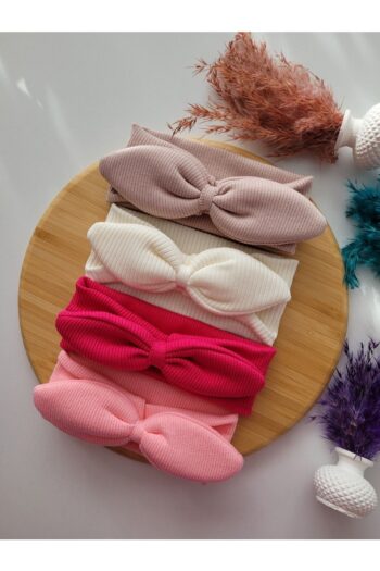 SeherBebeButik Girls' Kids & Baby Ribbed Rabbit Ears Bandana 4-Piece Set